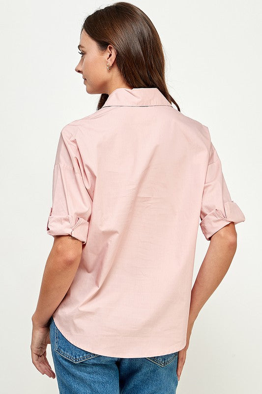 Blusa Flores de Lentejuelas