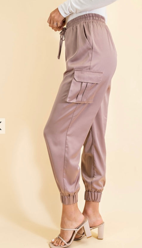 Sattin Jogger Pants